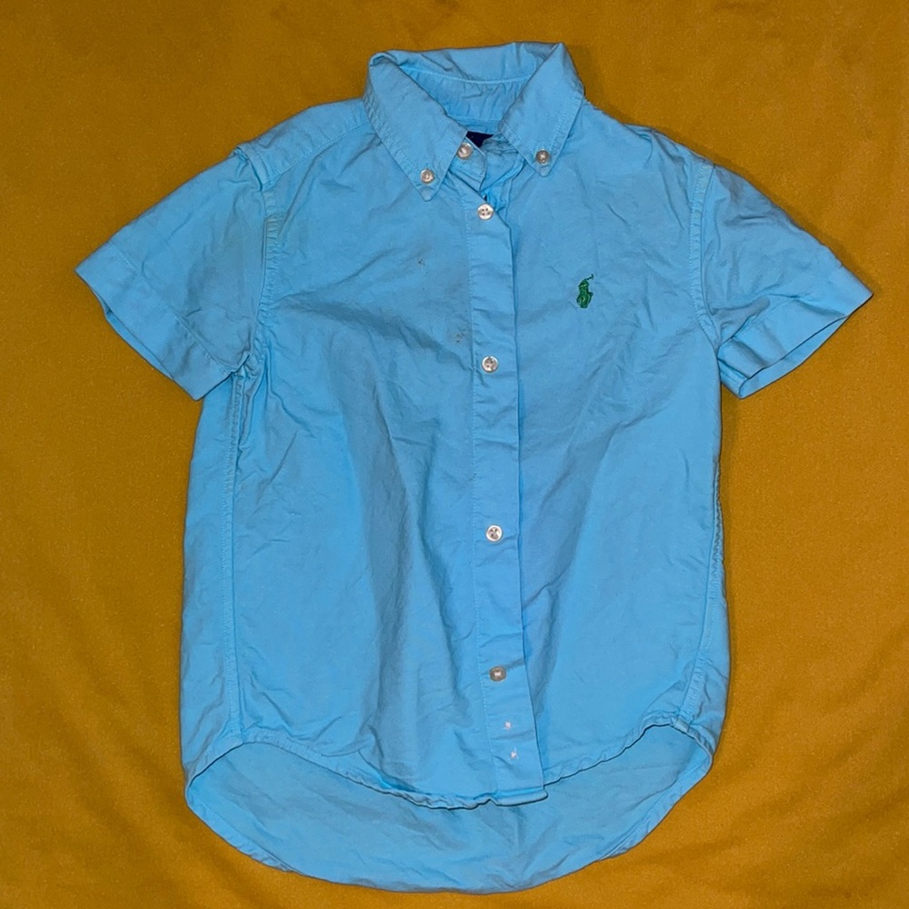 Short Sleeve Button Down Polo